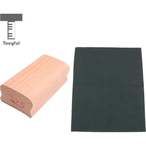 Tooyful Wood Radius Sanding Block Fingerboard Fretboard Fret Leveling Tool