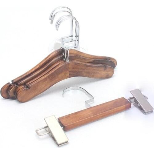 10pcs/lot Baby Wood Hangers For Clothes Rack Children Wooden Hanger Clothes Store Hanger (20pcs Can Logo)