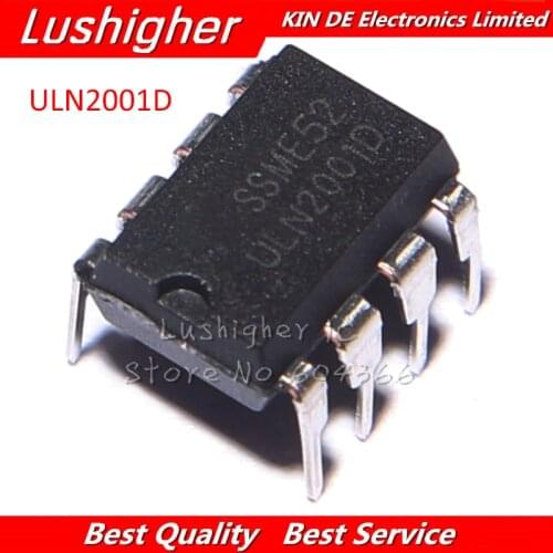 10PCS ULN2001D DIP ULN2001 2001D DIP-8 Darlington Nw Original IC