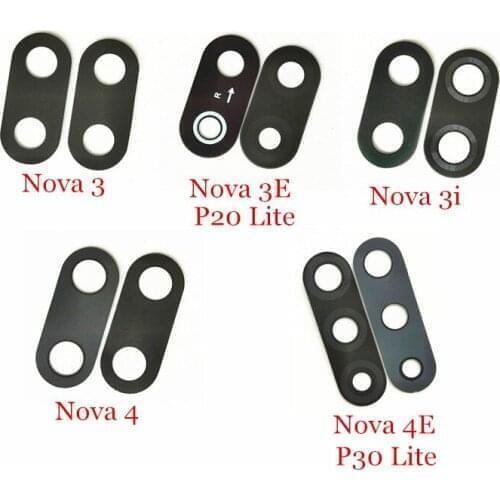 10x Original New Rear Back Camera Glass Lens with Stickers For Huawei Nova 3 3E 3i Nova 4 4E P20 P30 Lite