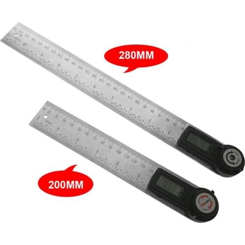 280mm/200mm Digital angle finder ruler Protractor Inclinometer Goniometer Level Measuring Tool Electronic Angle Gauge