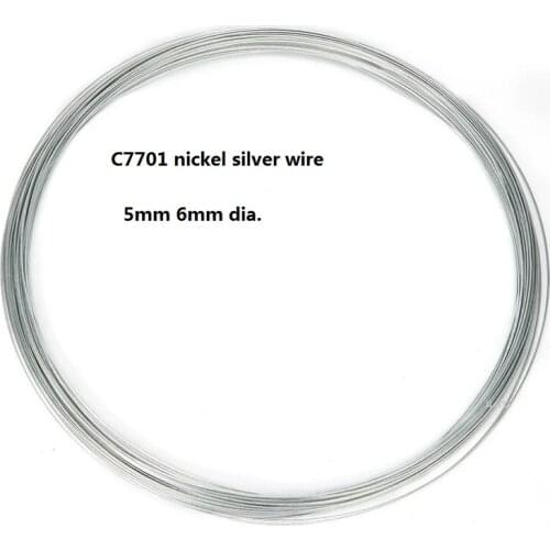 5mm 6mm dia. C7701 cupronickel line nickel silver wire Copper-nickel alloy wire Jewelry copper wire