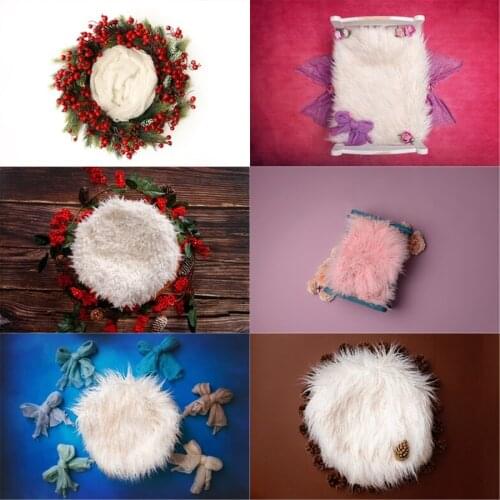 Photo Studio Props Newborn Baby Photography Backdrop Bed Bird Nest Wood Board Solid Color Vinyl Background Birthday Photograph