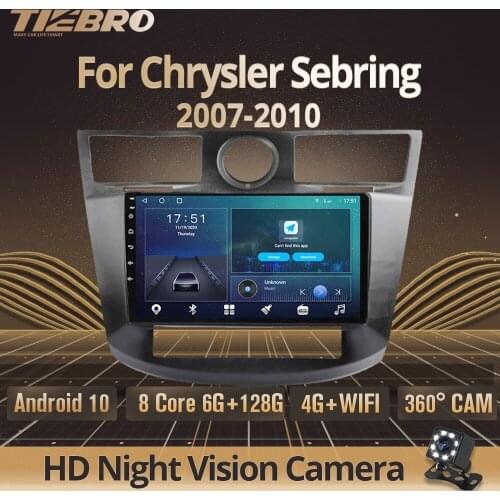 2DIN Android10.0 Car Radio For Chrysler Sebring Cirrus 2007-2010 Auto Radio GPS Navigation Stereo Receiver Car Multimedia Player