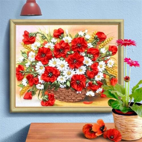 AZQSD Diamond Painting Flower Full Square 5d Diamond Embroidery Sale Home Decor Gift Picture Of Rhinestones Needlework