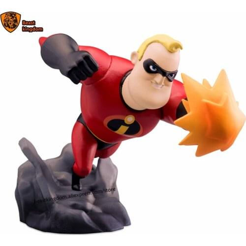 Beast kingdom Disney PIXAR The Incredibles MR mini egg Attack Series garage Garage Kits Model Kits Collecting gift toys