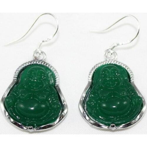 Free Shipping Chines Style Jades With Buddha Earring