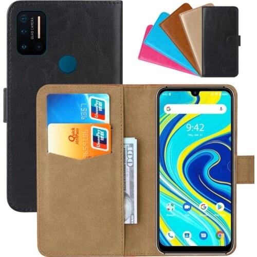 Luxury Wallet Case For UMIDIGI A7 Pro PU Leather Retro Flip Cover Magnetic Fashion Cases Strap