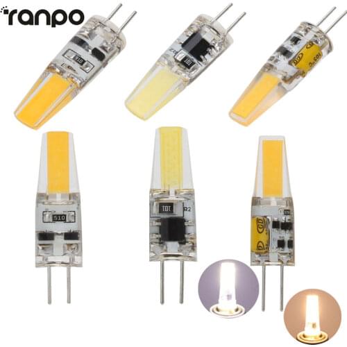 G4 LED Lamp 6W COB LED Bulb 12V AC/DC Mini g4 LED Light 220V Replace 40W Halogen Lamp Chandelier Lights Warm/Coo White Lighting