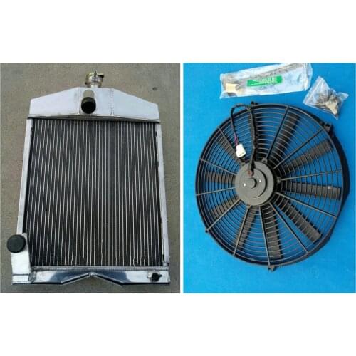 Alloy Aluminum Radiator + Fan for Ford Tractor 2N 8N 9N New 56MM Hot Selling
