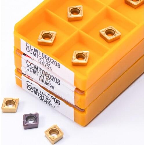 CCMT060208 VP15TF UE6020 US735 carbide insert for internal tool turning tool for metal CNC CCMT 060208 machine cutting tools