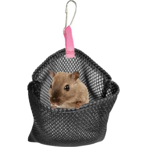 Solid Color Hangable Small Pet Summer Sleeping Bags Hanging Bed Mesh Breathable Bird Nest Hanging Hammock Toy For Hamster Bird