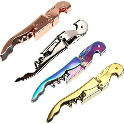 Corkscrew,Wine Bottle Opener with Foil Cutter Opener Beer Screwdriver Ergonomic Design Corkscrew Wine Bottle Opener Anti-Rust