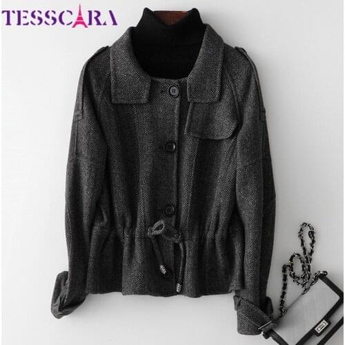 Женские короткие пальто TESSCARA China At AliExpress