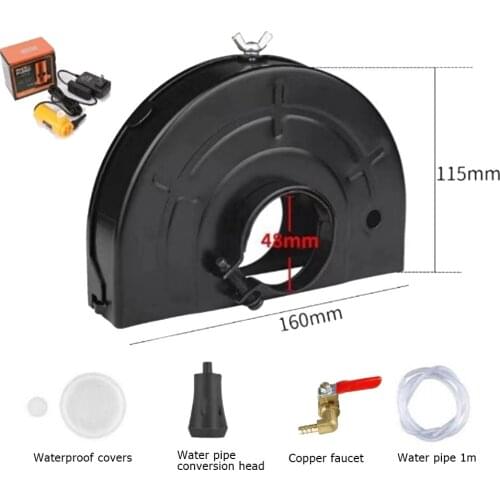 Angle Grinder Shield Set Water Metal Cutting Machine Base Safety Protection Cover Support Conversion Tools With Water Pump