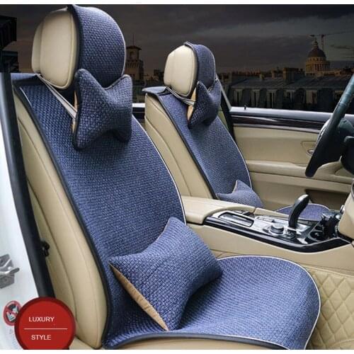 Universal Linen Fabric Car Seat Cover for ford mondeo mk4 peugeot 3008 lada vesta citroen c4 covers for cars accesorio para auto