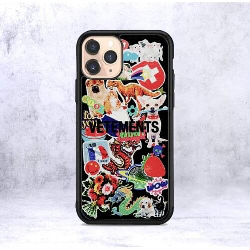 Vetementse Simple Letter 1 Phone Case for iPhone 12 mini 11 pro XS Max X XR 6 7 8 plus SE20 High quality TPU silicon cover