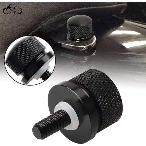 Motorcycle Billet Aluminum Black Bolt Seat Mount Screw Cap For Harley Dyna Electra Glide FLHT Road King FLHR Softail Iron 883