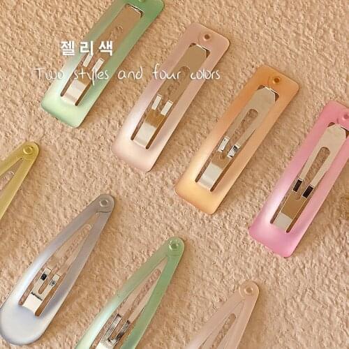 8 pcs/set candy color hair clips barrettes hair accessories