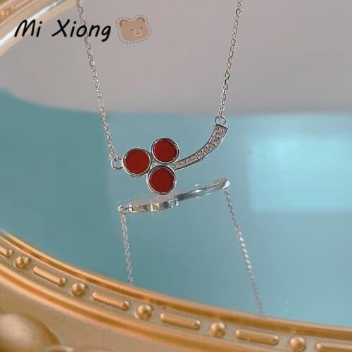 Mi Xiong 925 Sterling Silver Necklaces for Women Clavicle Chains Pendant Luxury Jewelry Original New Classic Romantic Vintage