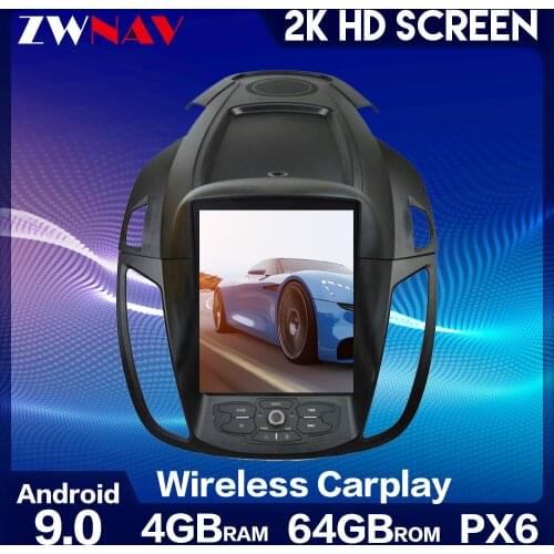 ZWNAV CarPlay android 9 car GPS multimedia radio player for Ford Kuga 2013-2017 Escape C-MAX 2010-2017 navigaton Vertical screen