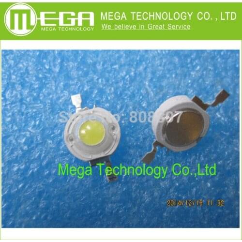 100PCS/LOT High Power GENESIS Chip 1W 110-120LM White led lamp 6000-6500K