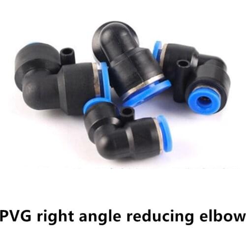 5pcs Pneumatic Pipe Connector L Type Right-angle Elbow Fitting Plastic Pipe Quick Connector 8-6 10-6 10-8 12-8 12-10