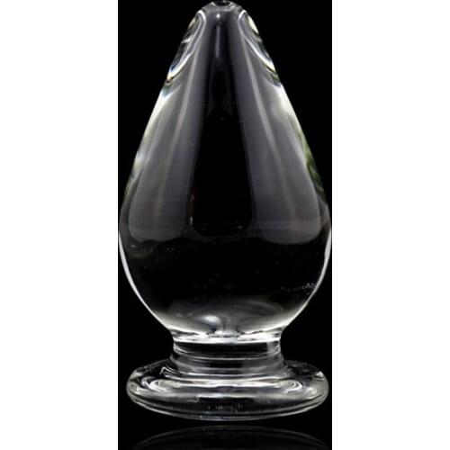 Anal Sex Toys Super Big Size Glass Butt Plug Shopping 10 * 5 CM Sexy Huge Pyrex Crystal Anal Plug for Women and Men Sex Products