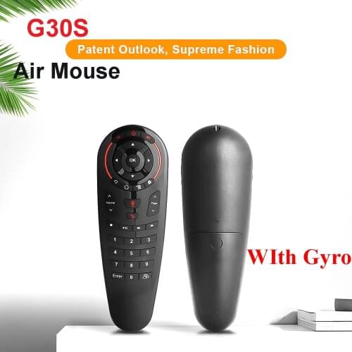 G30S 2.4G Gyroscope Sensor Wireless Air Mouse Smart Voice Remote Control for X96 mini H96 MAX Android Box VS G10S