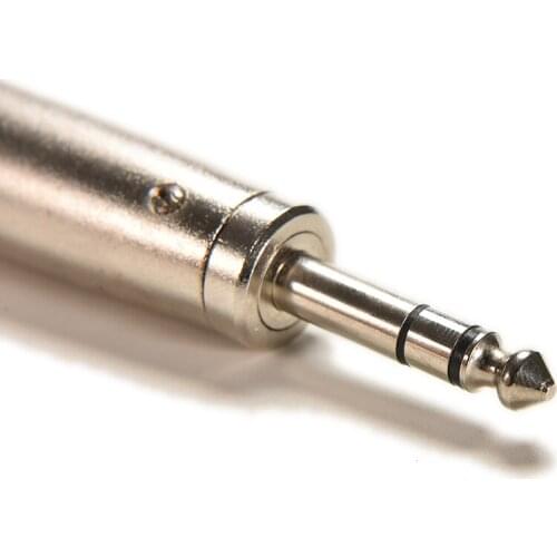 JETTING 3Pin XLR Plug Male to Male 1/4" 6.35mm Binaural Audio Jack Plug Stereo Microphone Adapter Connector for DJ Amplifier MIC