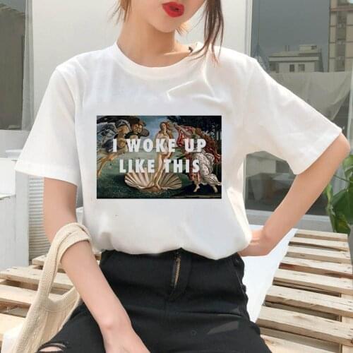 Black Girl Magic T Shirt Women African Black Girl Female T-Shirt Gothic Top Female Hip Hop White T-Shirt Short Sleeve Tee