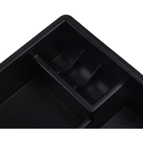19*17*7cm Black Car Armrest Storage Box Tray For Toyota Hilux 2004-2014 Interior Accessories Plastic Storage Boxes