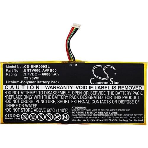 CameronSino for BARNES & NOBLE BNTV600 Nook HD+ Plus NOOK HD+9 Ovation AVPB00 BNTV600 battery