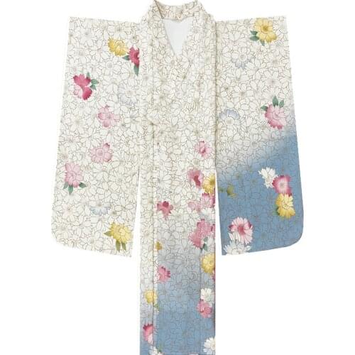 2021 New Arrival Top Quality Women Japanese kimono Traditional Bathrobe Summer Sakura kimono mujer yukata 2 styles