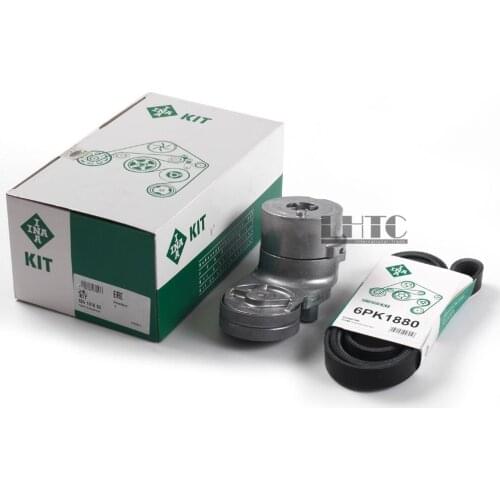 Alternator Serpentine Belt Tensioner Kit Set For V W Passat Audi A4 A6 2.8 V6