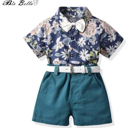 Gentleman Baby Boy Clothing Set Fashion Kids Boys Clothes Wedding Birthday 1-6 Year Children Boy Outfits Summer Boy Clothes Set