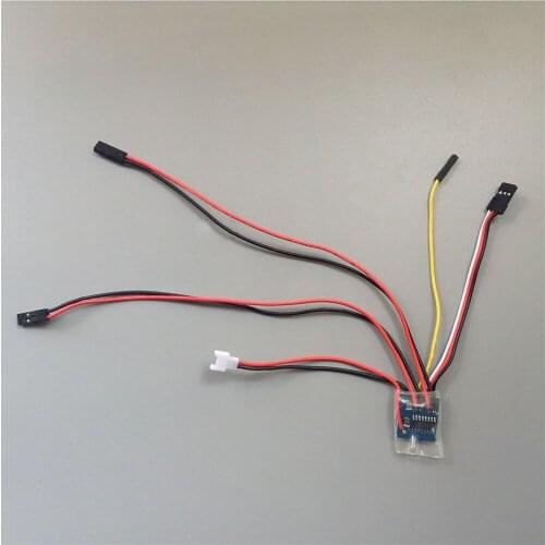 Brushed ESC 1S 3.7V Speed Controller for 1/72 Scale RC Tank Car Boat Durable 1.8Ax2 2.7Ax2 Two-way Bidirectianal