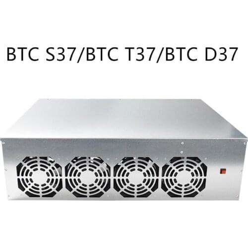 Miner Case Set BTC-D37 BTC S37 T37 Chassis Motherboard 8 Slots DDR SSD Mining Machine System With 4 Fans for Mining ETH Ethereum