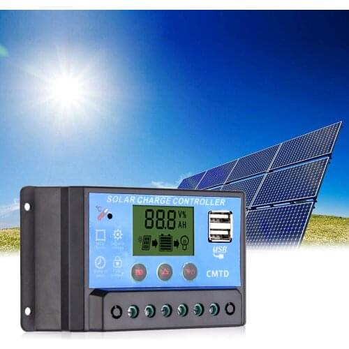 Multi-Functional Solar Charge And Discharge Controller Auto Regulator Timer Solar Panel Battery Led Lighting Overload Protection