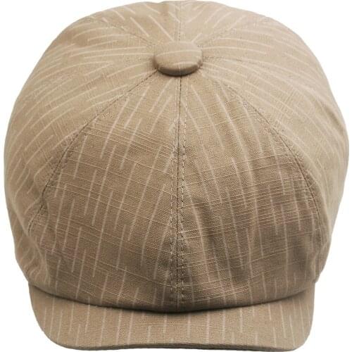 New Mens Casual Newsboy Hat Spring and Autumn Retro Beret Hat Wild Casual Hats Unisex Wild Octagonal Cap Hats for Men