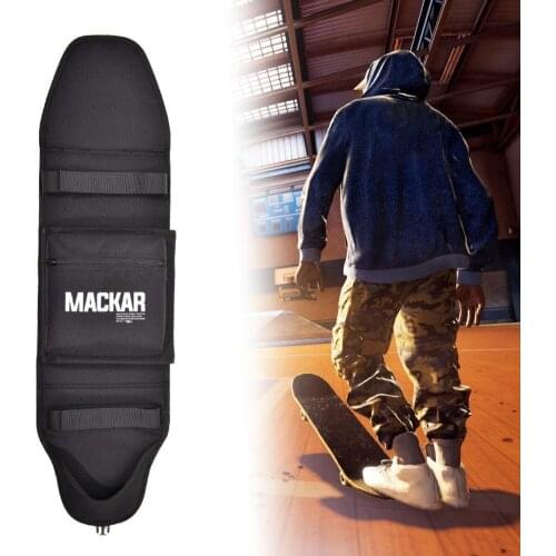MACKAR Skateboard Backpack Foldable Skateboard Carry Pouch Waterproof Zipper Pocket Skateboard Bags for Small Fish Skateboard