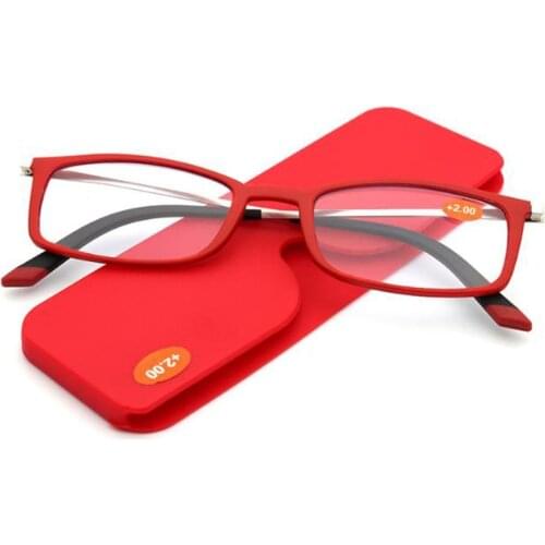 Convenient thin Reading Glasses unisex anti-blue light presbyopic Glasses with diopter, can be attached to phones