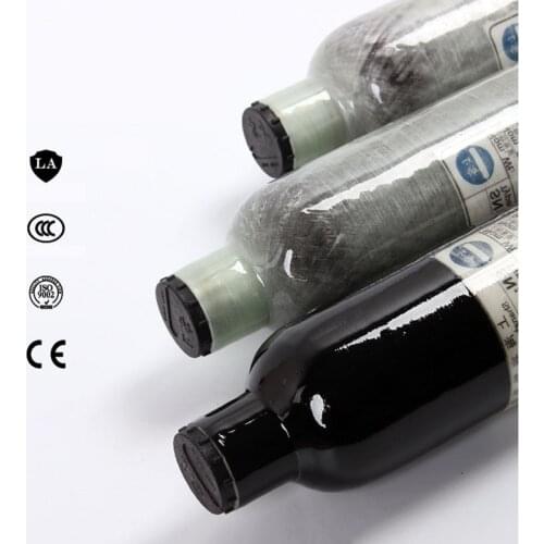 0.36L/0.5L Carbon Fiber Air Cylinder 30MPA High Pressure Gas Cylinder Portable Oxygen Tank M18*1.5 Thread