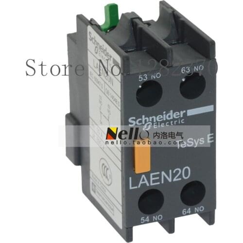 [ZOB] Genuine original contactor being installed auxiliary contact LAEN20N LA-EN20N 2NO 2 normally open --10pcs/lot
