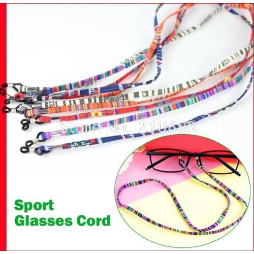 20pcs Fashion Retro eyeglass Sunglasses Cotton Neck String Cord Retainer Strap Eyewear Lanyard Holder with Good Silicone loop