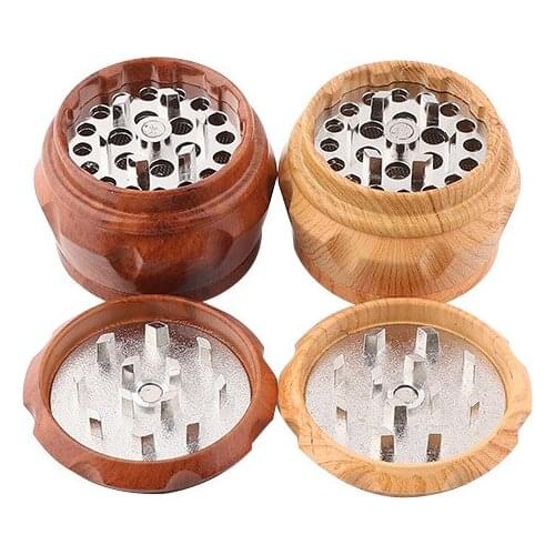 2020 New Arrival 4-Layer Wood Herbal Herb Tobacco Spice Grinder 40mm Smoke Grinders Tobacco Accessories Grinders Smoking Pipe