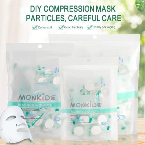 30/50/100pcs Compressed Mask Paper DIY Natural Moisturizing Hydrating Whitening Wrapped Masks Disposable Face Care Tool