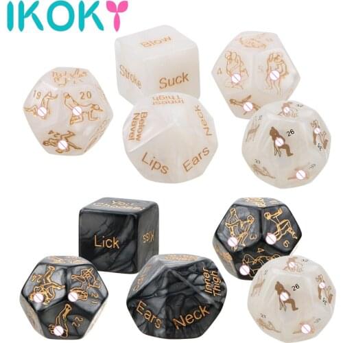 IKOKY 5 pcs/set Sex Dice Humour Gambling Couple Gift Love Sexy Posture Bar Toy Adult Sex Toys for Couple Foreplay Adult Games