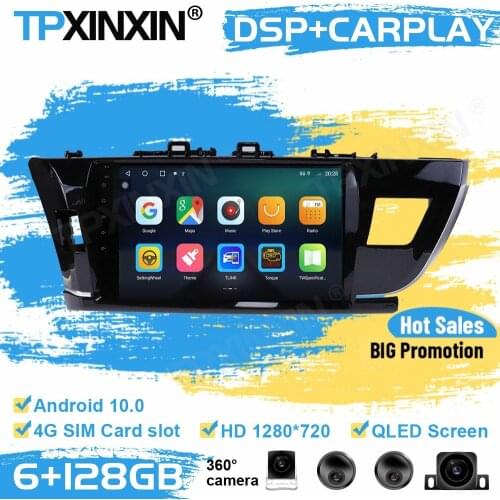 Car Radio Stereo Receiver Android DAB For Toyota Corolla 2010 2011 2012 2013 2014 2015 2016 2017 GPS Player Auto Audio Head Unit