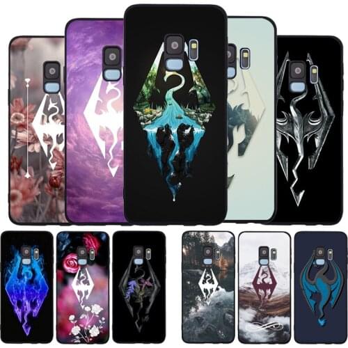 Skyrim Logo Black TPU Silicone Soft Phone Case For Samsung Galaxy S20 S10 S9 S8 Plus Lite NOTE 10 9 8 S7 EDGE